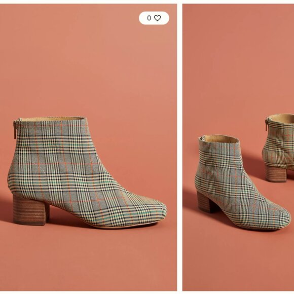 Liendo by Seychelles Plaid Ankle Boots Size 9 - Picture 1 of 8